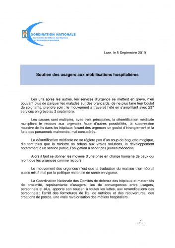 communiqué de la Coordination Nationale du5 Septembre 2019 - Soutien des usagers aux mobilisations hospitalières_Page_1.png
